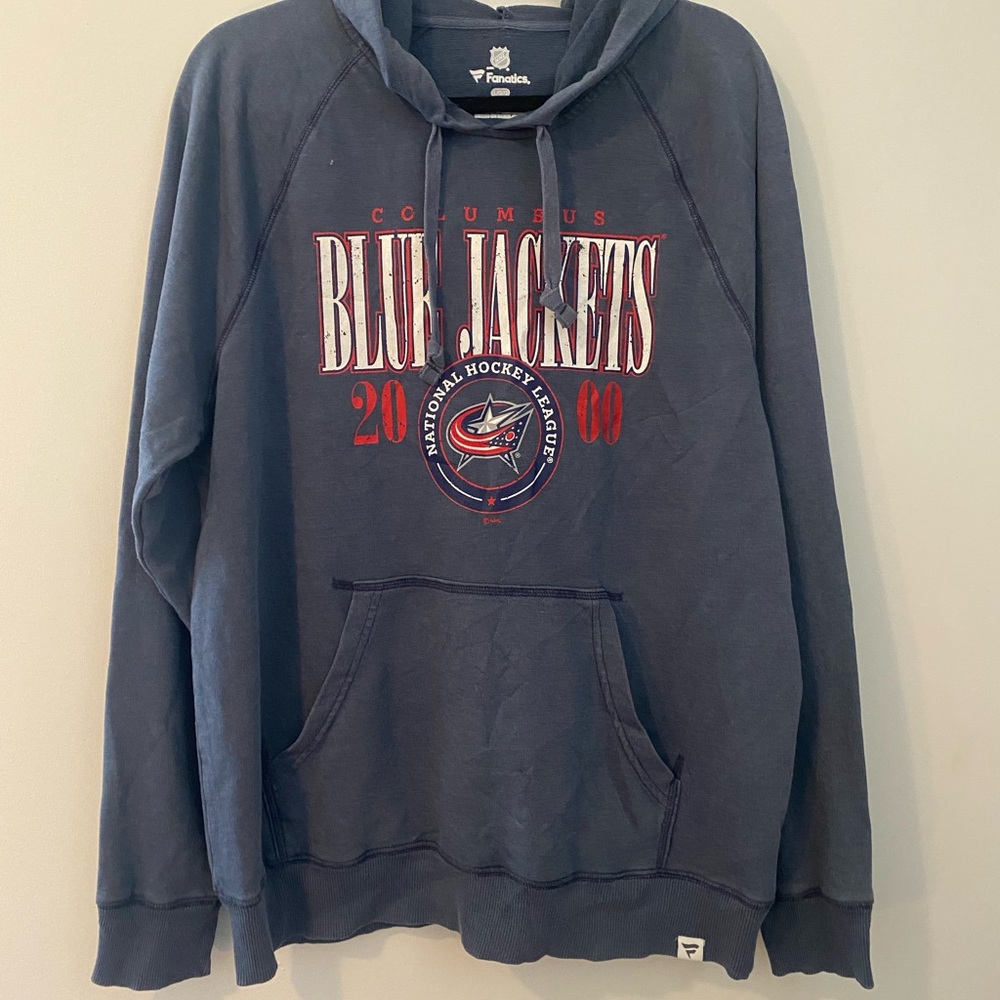 Fanatics Blue Columbus Blue Jackets Hoodie